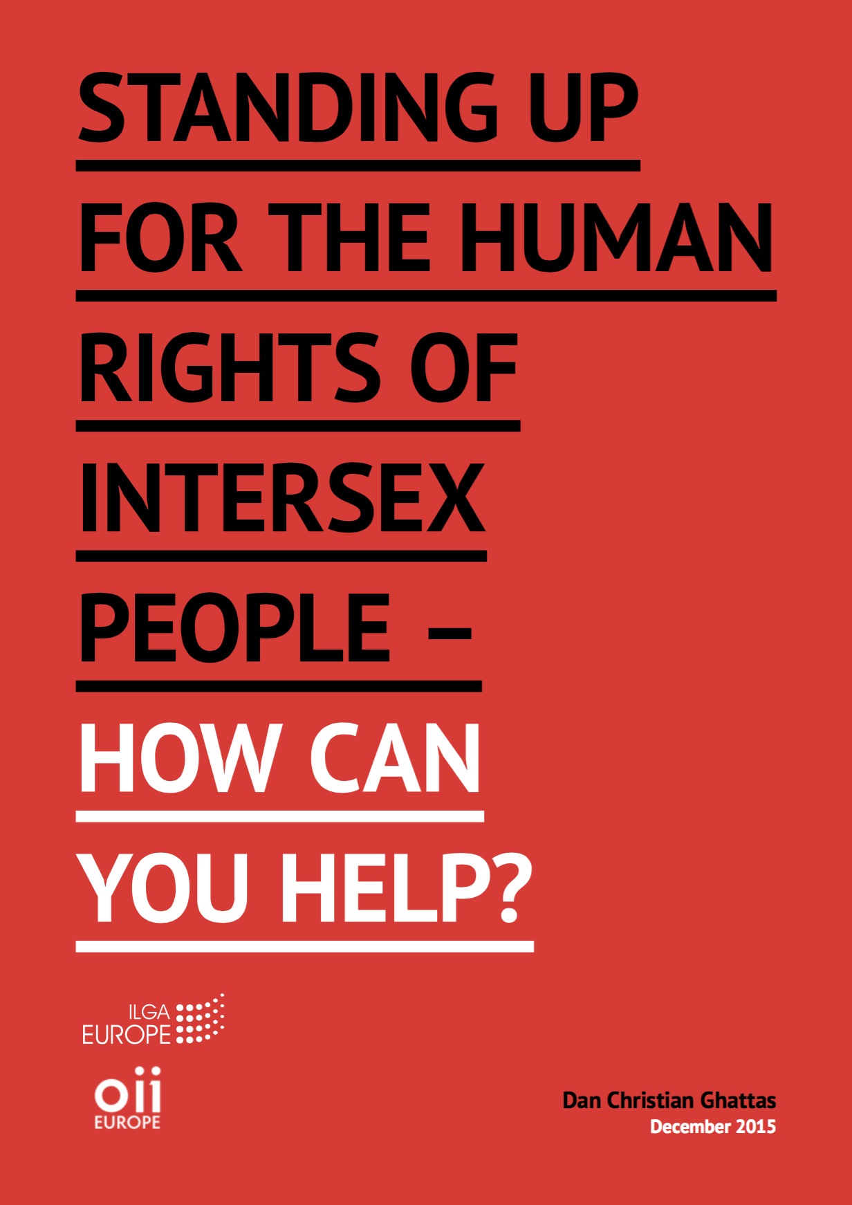 Toolkit: Standing up for the human rights of intersex people – how can you help?