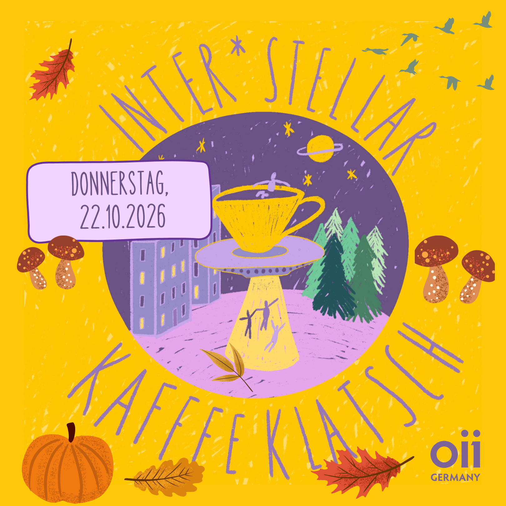 Inter*Stellar Kaffeeklatsch im Oktober 2026