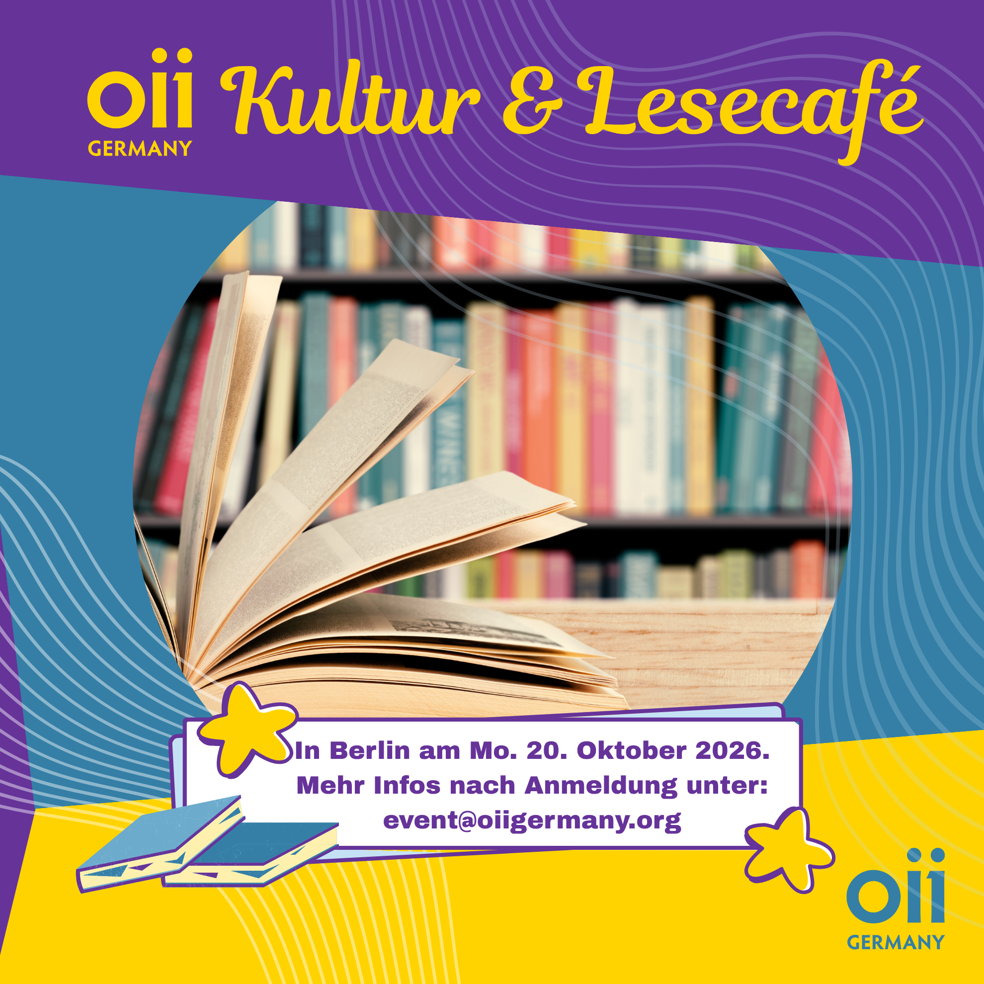 Kultur & Lesecafé im Oktober 2026